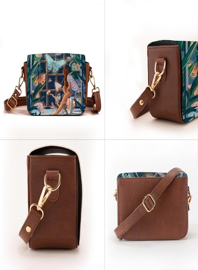 Kalankit Shoulder Bag for Woman | Vegan Leather Sling Bags for Women | Compact Crossbody Purse, Stylish Side Sling Bag & Gift for Woman| Night Magic - Image 4